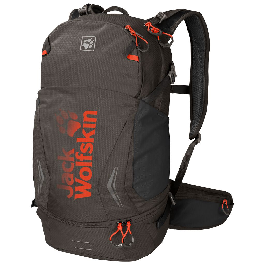 Jack Wolfskin MOAB JAM 30 Női Kerékpáros Hátizsák Szürke Barna - DNMCZI-470